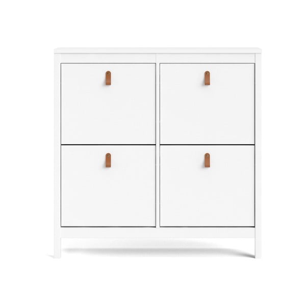 Biela výklopná skrinka na topánky Madrid – Tvilum-image-3