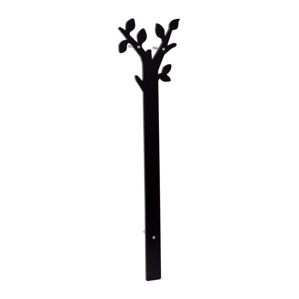 Čierny nástenný vešiak Mauro Ferretti Marcos Nero, 30 × 120 cm