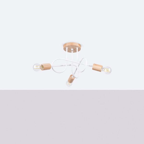 Stropné svietidlo v prírodnej farbe 14x56 cm Tumber – Sollux-image-3