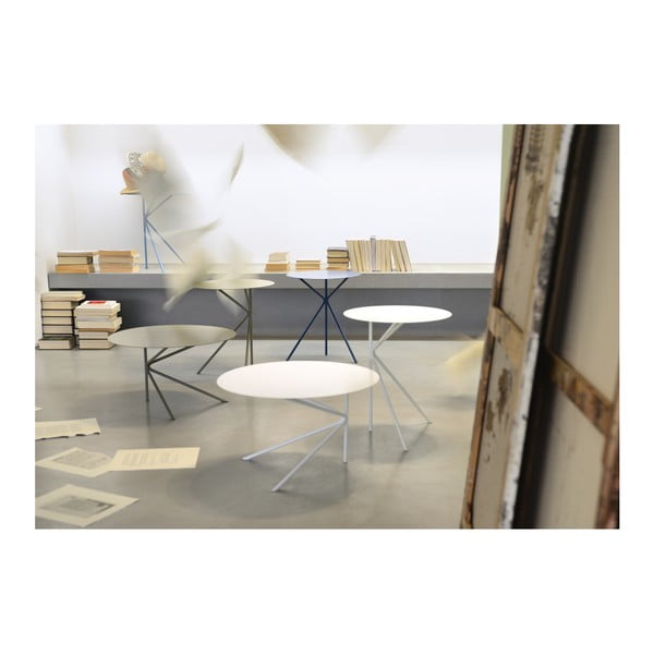 Biely príručný stolík MEME Design Twin-image-1