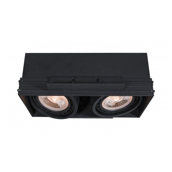 Čierne stropné svietidlo s kovovým tienidlom 15x25,5 cm Milo – GTV