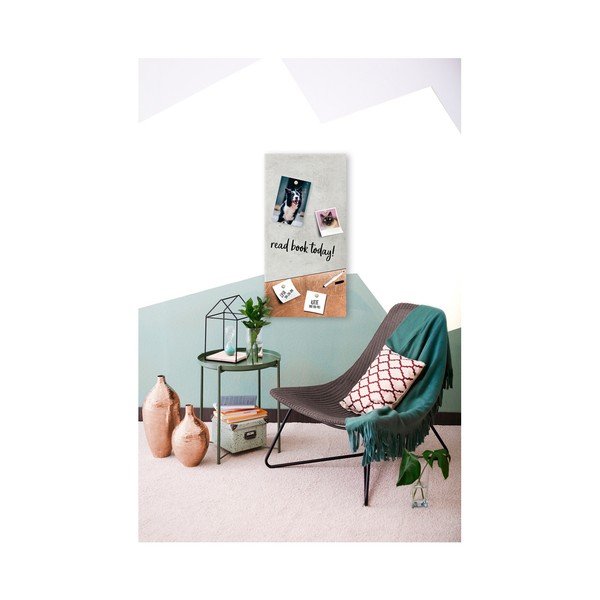 Magnetická tabuľa Styler Grey Copper, 30 × 60 cm-image-1