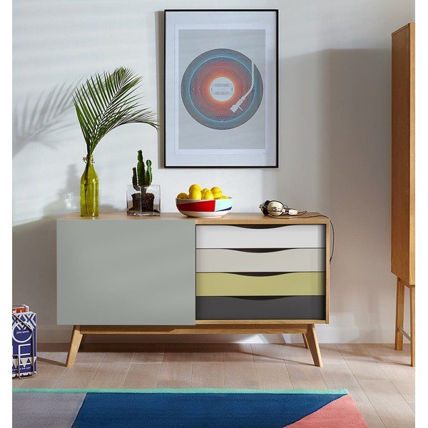 Sivá komoda Woodman Avon-image-1