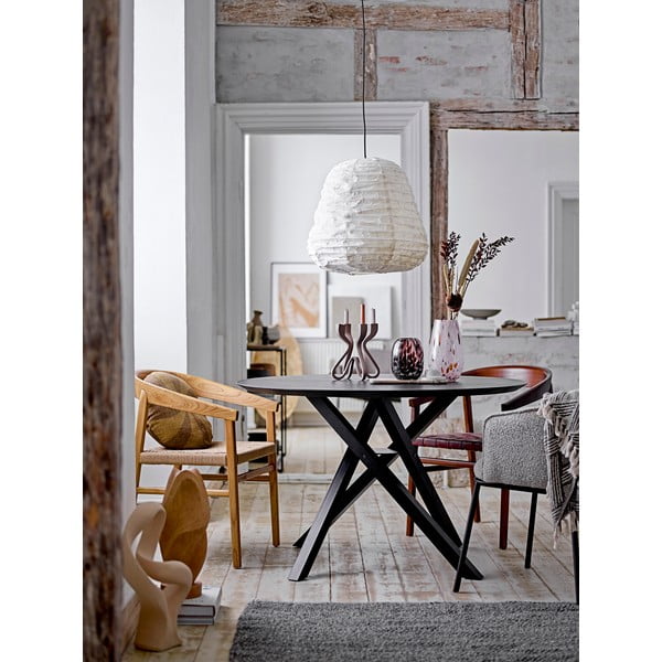 Biele závesné svietidlo ø 50 cm Leena – Bloomingville-image-4