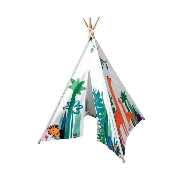 Detské teepee s motívom džungle Rex London