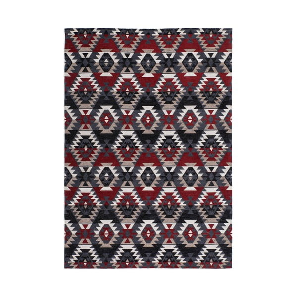 Ručne tkaný koberec Zeba Red, 120 x 170 cm