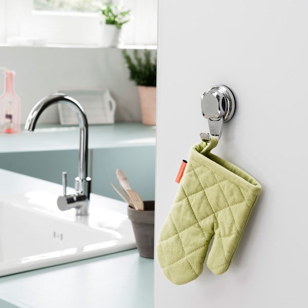 Plastové háčiky v súprave 4 ks bez vŕtania v striebornej farbe Bestlock – Compactor-image-1