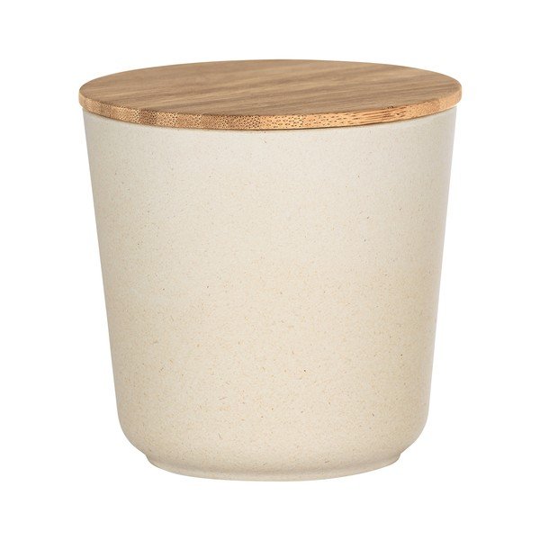 Béžový úložný box s bambusovým vekom Wenko Bondy, 500 ml-image-1