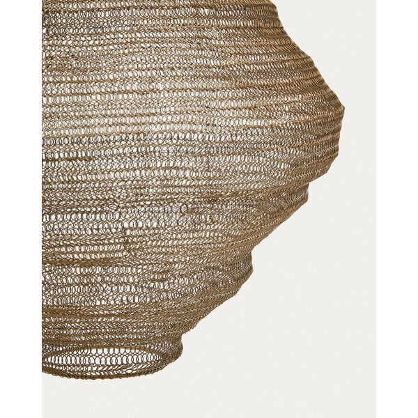 Závesné svietidlo v zlatej farbe s kovovým tienidlom ø 48,5 cm Sarraco – Kave Home-image-2