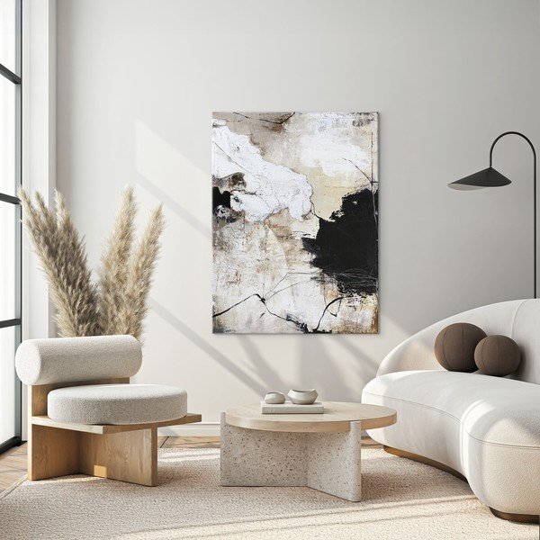 Tlačený/s ručne maľovanými prvkami obraz na plátne 90x118 cm Reform 1 – Malerifabrikken-image-1