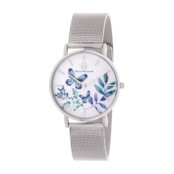 Dámske hodinky s remienkom v striebornej farbe Olivia Westwood Funo