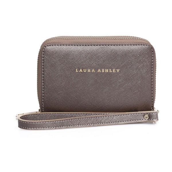 Hnedobéžová peňaženka z koženky Laura Ashley Glegg