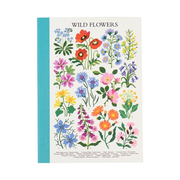 Zápisník 60 stránok formát A6 Wild Flowers – Rex London