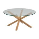 Konferenčný stolík so sklenenou doskou Actona Heaven, ⌀ 82 cm