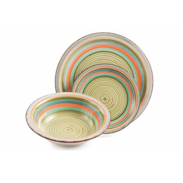 18-dielna sada farebného riadu z kameniny Villa d'Este Mykonos Sombrerors-image-4