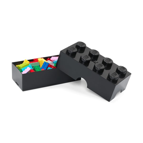 Čierny plastový detský úložný box 20x10x7 cm – LEGO®-image-2