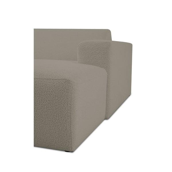 Svetlohnedý modul pohovky z textílie buklé (pravý roh) Roxy – Scandic-image-4