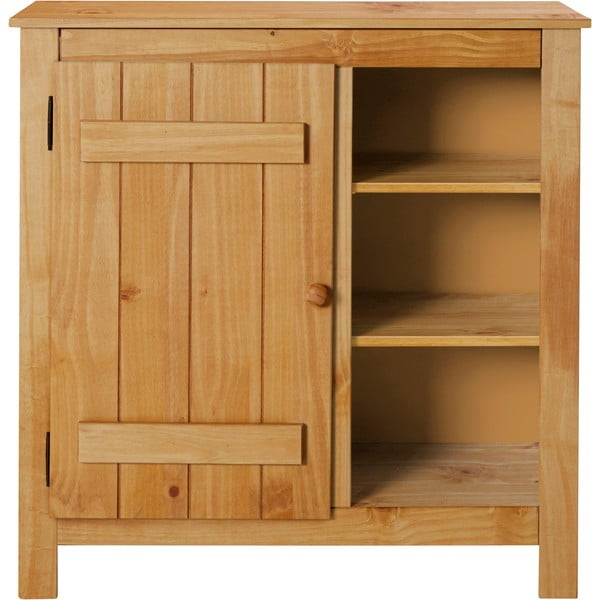 Skrinka z borovicového dreva v prírodnej farbe 90x90 cm Bertram – Støraa