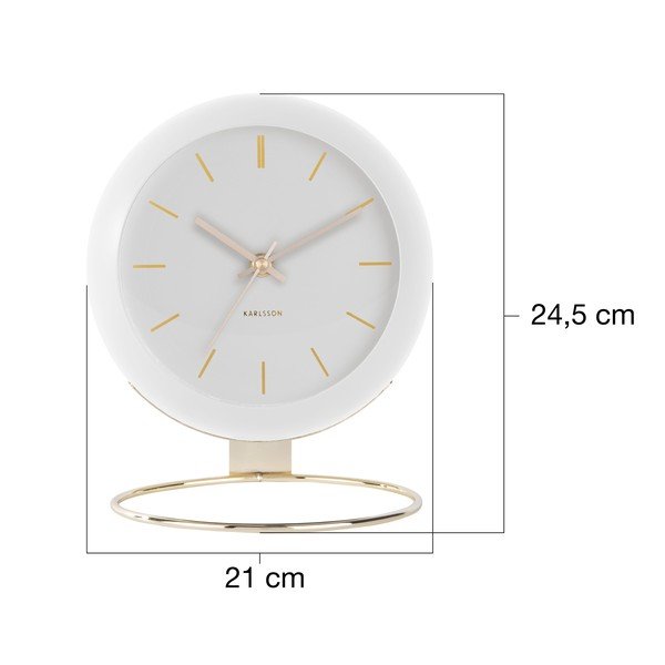 Stolové hodiny ø 21 cm Globe – Karlsson-image-4
