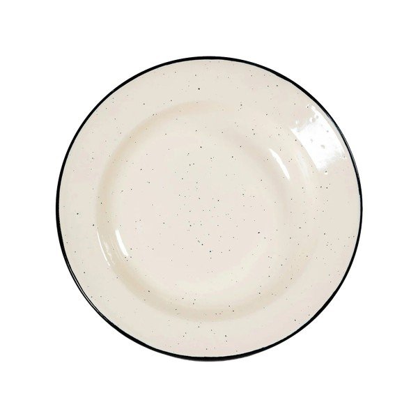 Béžový dezertný smaltovaný tanier ø 20 cm Doris – Sagaform