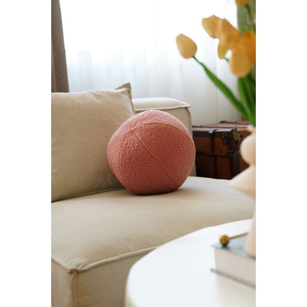 Dekoračný vankúš z materiálu buklé ø 20 cm Top – Mioli Decor-image-2