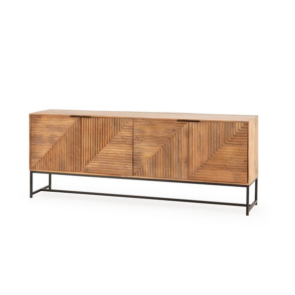 Komoda z mangového dreva v prírodnej farbe 210x80x40 cm Nereida – MOME-image-2