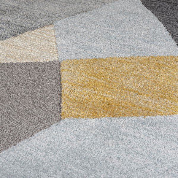 Sivo-žltý koberec Flair Rugs Icon, 120 x 170 cm-image-2