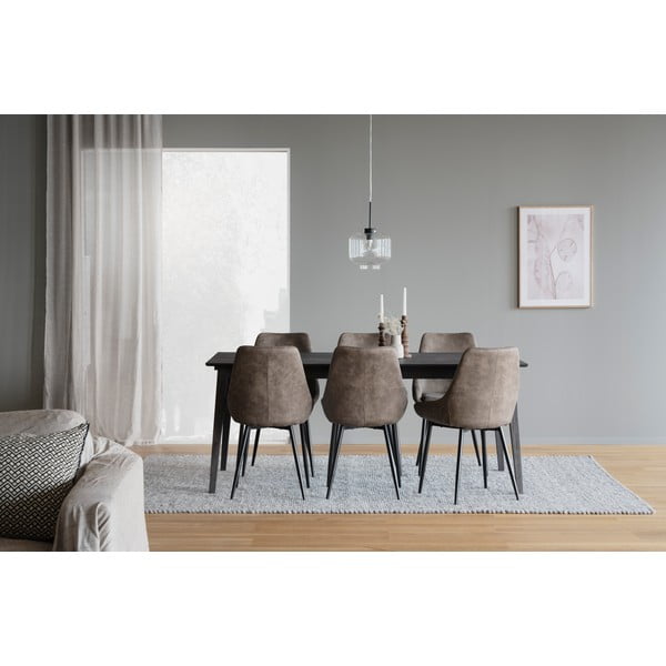 Hnedé jedálenské stoličky v súprave 2 ks Sierra – Rowico-image-1