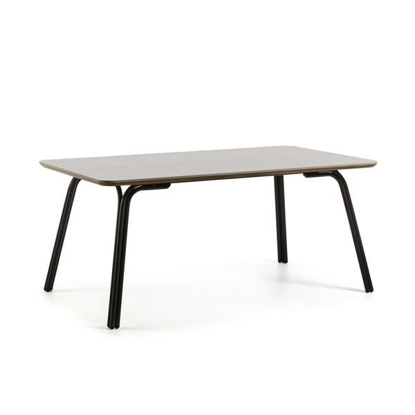 Sivý stôl La Forma Bernon, 180 x 100 cm