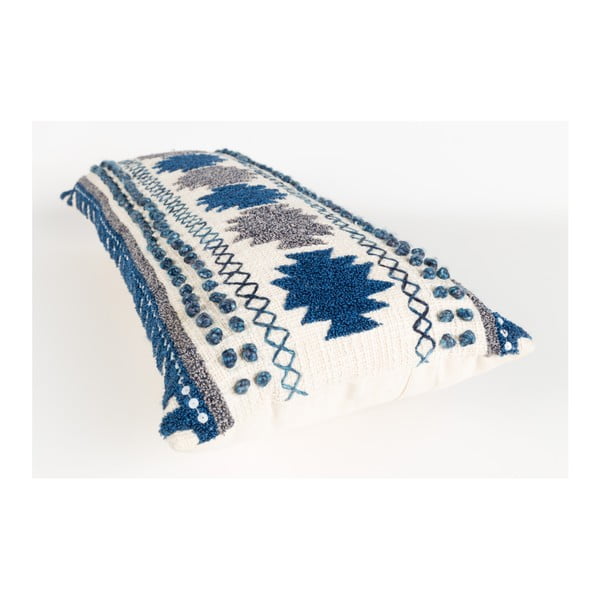 Modrý vankúš s výplňou Zuiver Sala, 65 × 30 cm-image-2