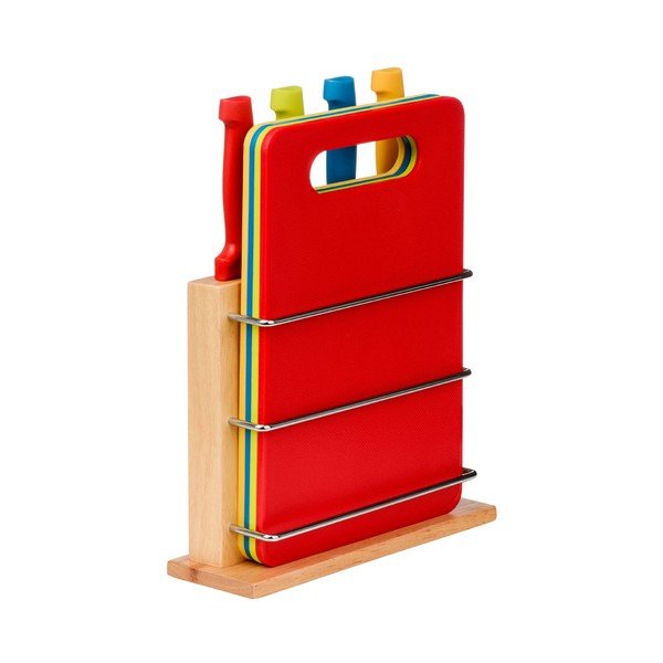 Set 4 nožov, 4 doštičiek a stojanu Premier Housewares