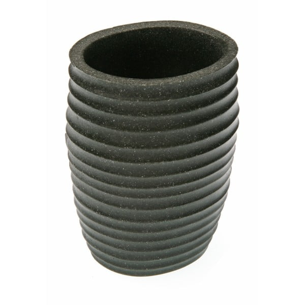 Čierny keramický pohárik na kefky Versa Oscuro