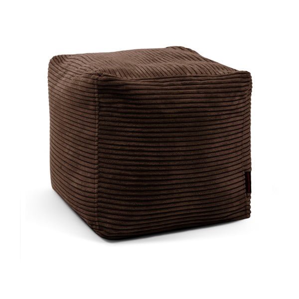 Tmavohnedý menčestrový sedací vak Up! MooG – SLOWDOWN