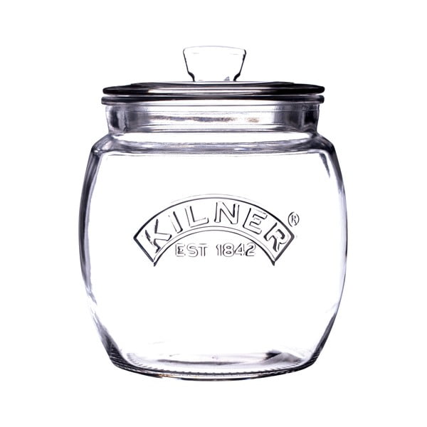 Sklenená zaoblená dóza s viečkom Kilner, 0,85 l