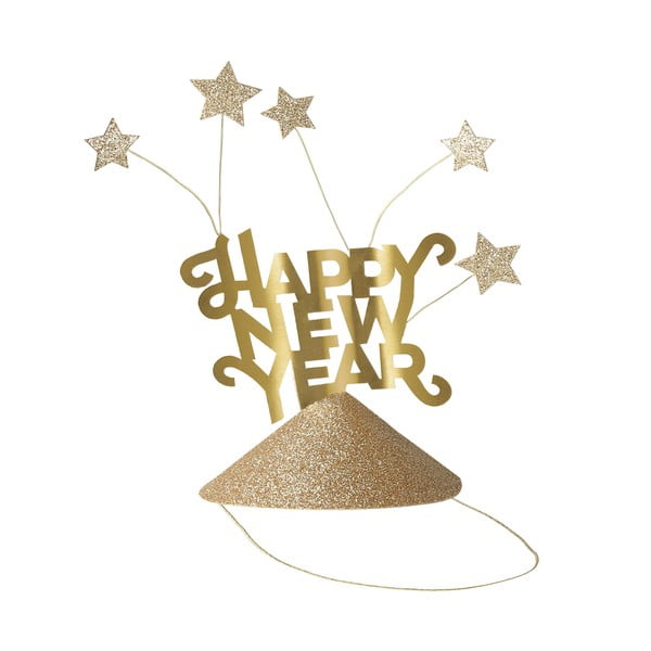 Párty čiapočky v súprave 6 ks Happy New Year - Meri Meri