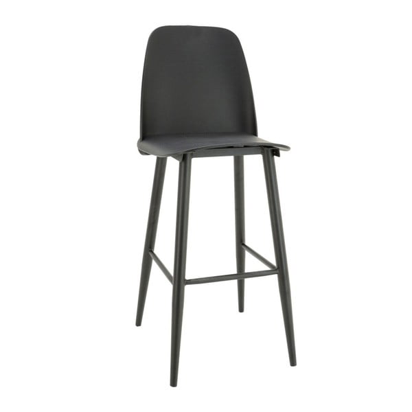 Čierna barová stolička Minimal