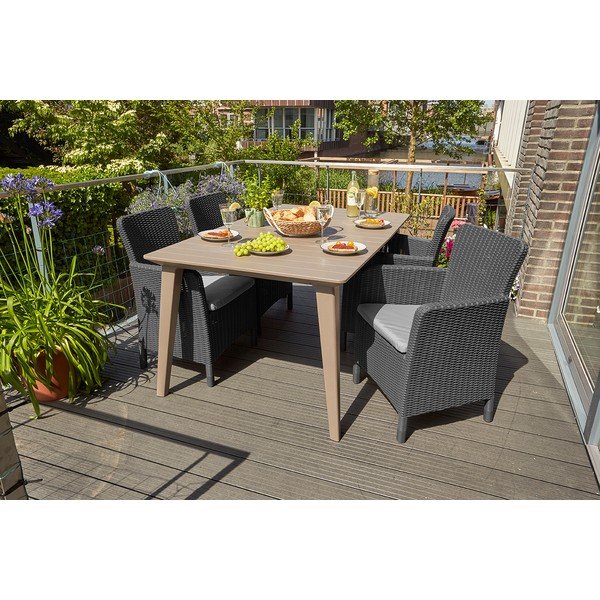 Antracitové plastové záhradné kreslo Trenton – Keter-image-2