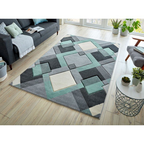 Zelený/sivý koberec 160x230 cm Nimbus – Flair Rugs-image-4