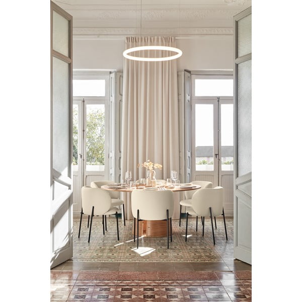 Biele čalúnené jedálenské kreslá v súprave 2 ks Mogi – Teulat-image-3