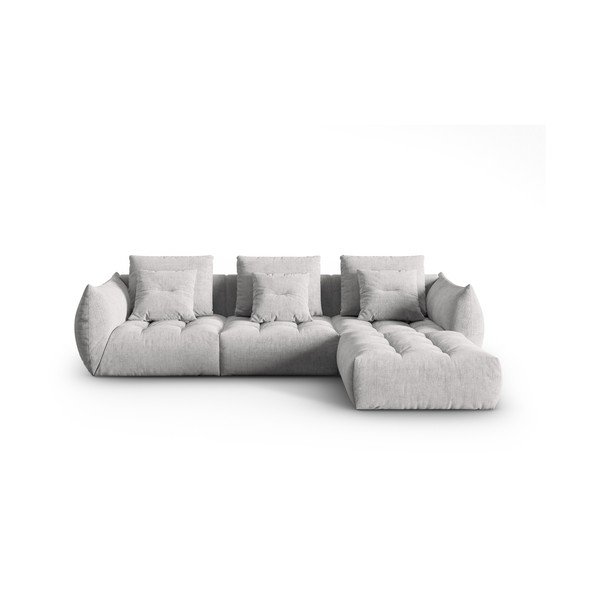 Svetlosivá rohová pohovka (variabilný roh) Bloom – Micadoni Home