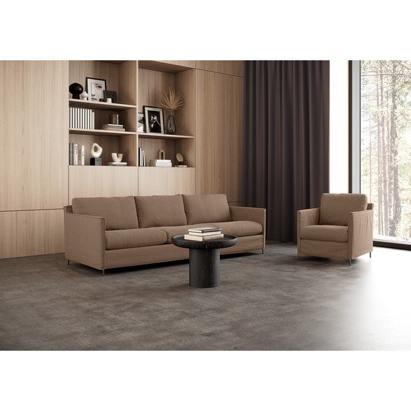 Hnedá pohovka 248 cm Petito – Furninova -image-1