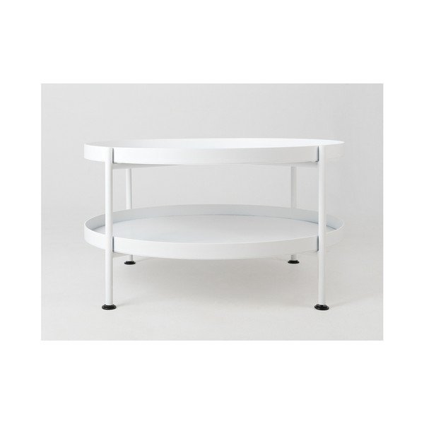 Biely konferenčný stolík Custom Form Hanna, ⌀ 60 cm-image-2