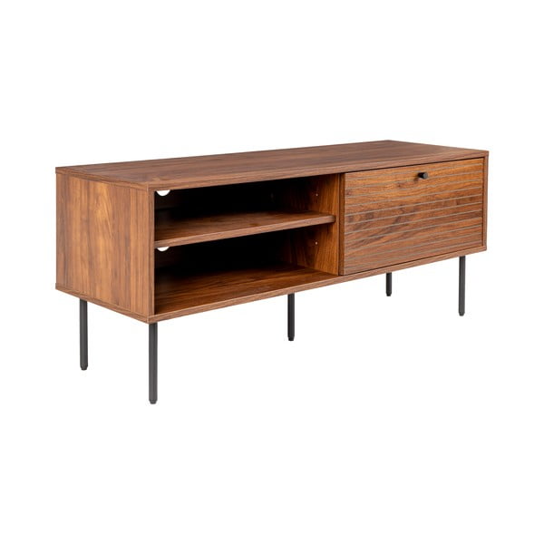 Hnedý TV stolík v dekore orecha 120x50x40 cm Stripes – White Label-image-2