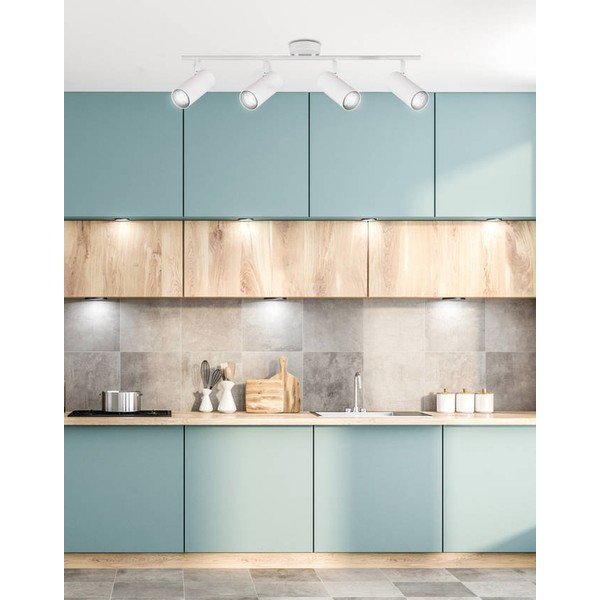 Biele kovové bodové svietidlo 9x76 cm Colly – Candellux Lighting-image-1