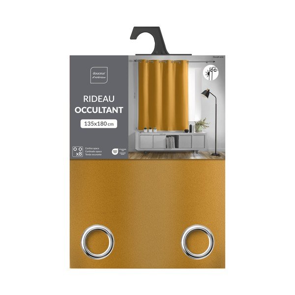 Okrovožltý zatemňovací záves 135x180 cm Occult – douceur d'intérieur-image-2