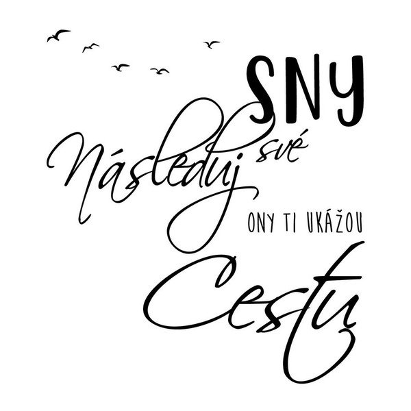 Samolepka na stenu s citátom Ambiance Nasleduj svoje sny-image-2