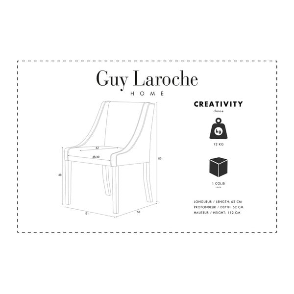 Čierna stolička Guy Laroche Creativity-image-1