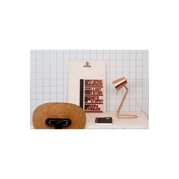 Stolová lampa v medenej farbe Leitmotiv Z Metal-image-2