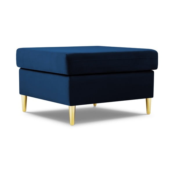 Modrá zamatová podnožka Kyoto – Cosmopolitan Design-image-1