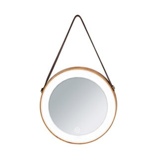 Nástenné zrkadlo s LED osvetlením Wenko Usini, ø 21 cm